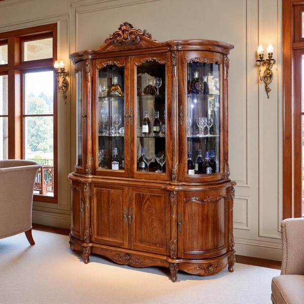 Wine Cabinet Round Corner
