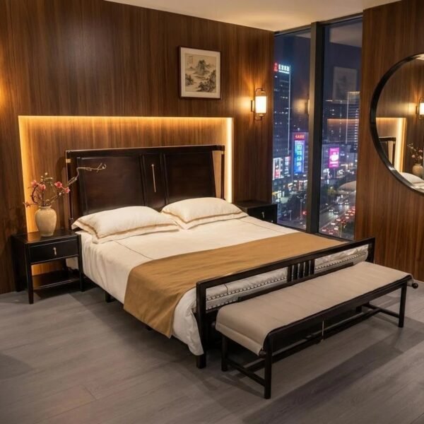 Shule Wooden Slat Platform Bed M810G