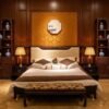 Mahogany Bed with Auspicious Cloud Patterns