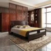 Wooden Board Mahogany Bed with Elegant Style