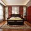 Wooden Board Mahogany Bed with Elegant Style