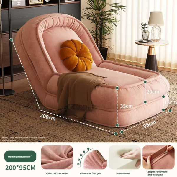 Space-Saving Single Sofa Bed Lounge Chair