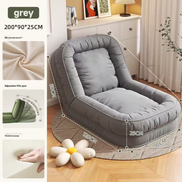 Space-Saving Single Sofa Bed Lounge Chair