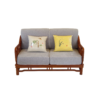 Mahogany Sofa with Blue and White Porcelain Decoration M801A
