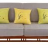 Mahogany Sofa with Blue and White Porcelain Decoration M801A