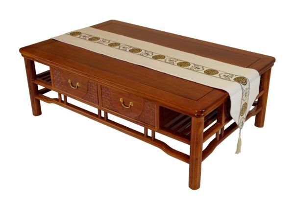 Mahogany Sofa with Blue and White Porcelain Decoration M801A