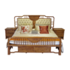 Redwood New Chinese-Style Peony Upholstered Bed