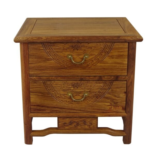 Redwood New Chinese-Style Peony Upholstered Bed