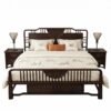 New Chinese-Style Peony Wooden Board Bed M810B