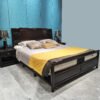 Wooden Board Mahogany Bed with Elegant Style